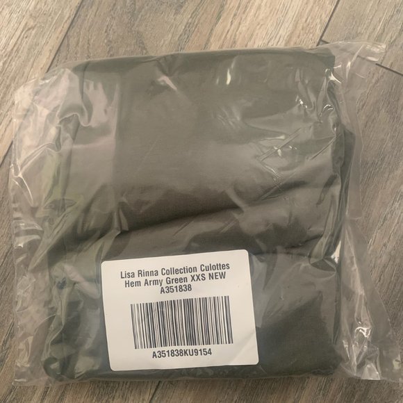 NWT LISA RINNA HEM DETAIL CULOTTES PANTS XXS - Picture 9 of 11